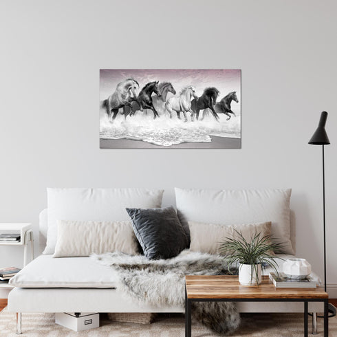 Wandbilder Wohnzimmer XXL Pferde Moderne Bilder Tiere